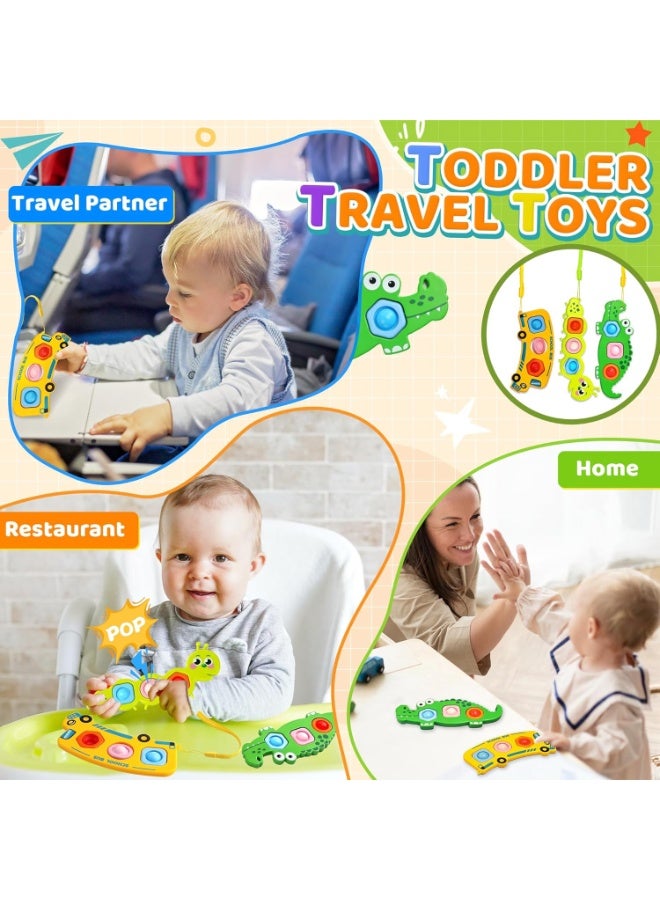 Winray 3 Pack Fidget Popper Sensory Toys for Toddlers, Pop it Toy for 1-3 Year Old Boys Girls - Travel, Holiday, Christmas Valentine Day Gifts - Image 3